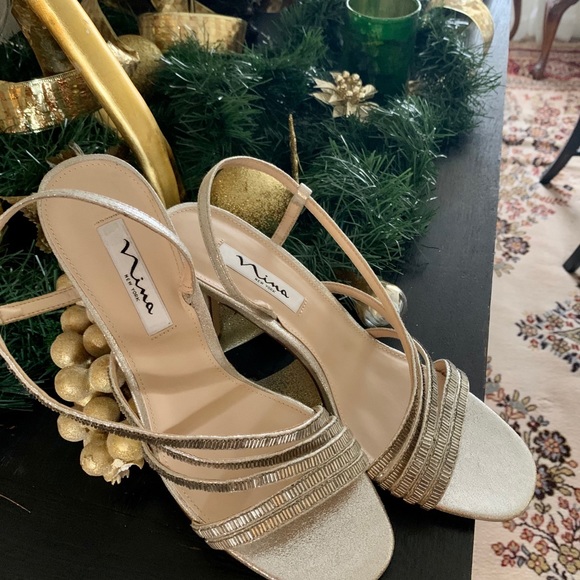 Nina Shoes - Nina Silver Heels